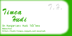 timea hudi business card